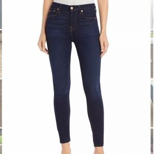 7 for all mankind the high waist  skinny jeans 25